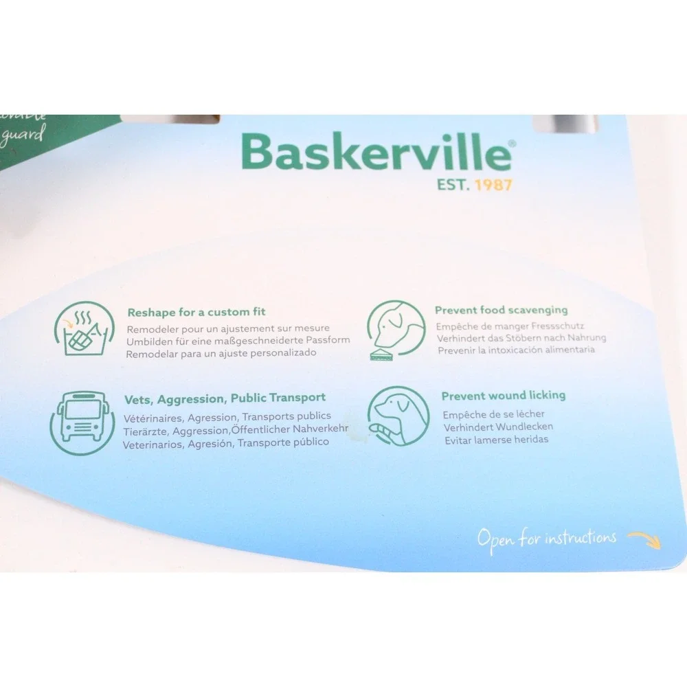Baskerville Classic Dog Muzzle. New Basket Design, TPR, Anti‎ Scavenge Size 10